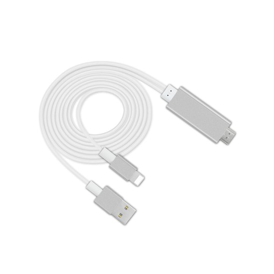 Lightning σε καλώδιο HDMI Προσαρμογέας πολλαπλών λειτουργιών Lightning σε καλώδιο HDMI Προσαρμογέας πολλαπλών λειτουργιών