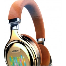 Ασύρματα Ακουστικά Headphones 5.0 MOXOM MXX-WL14 - Καφέ