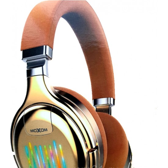 Ασύρματα Ακουστικά Headphones 5.0 MOXOM MXX-WL14 - Καφέ Ασύρματα Ακουστικά Headphones 5.0 MOXOM MXX-WL14 - Καφέ