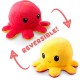 Reversible octapus plush λούτρινο χταπόδι που αλλάζει διάθεση με μία κίνηση - Small - Red-Yellow